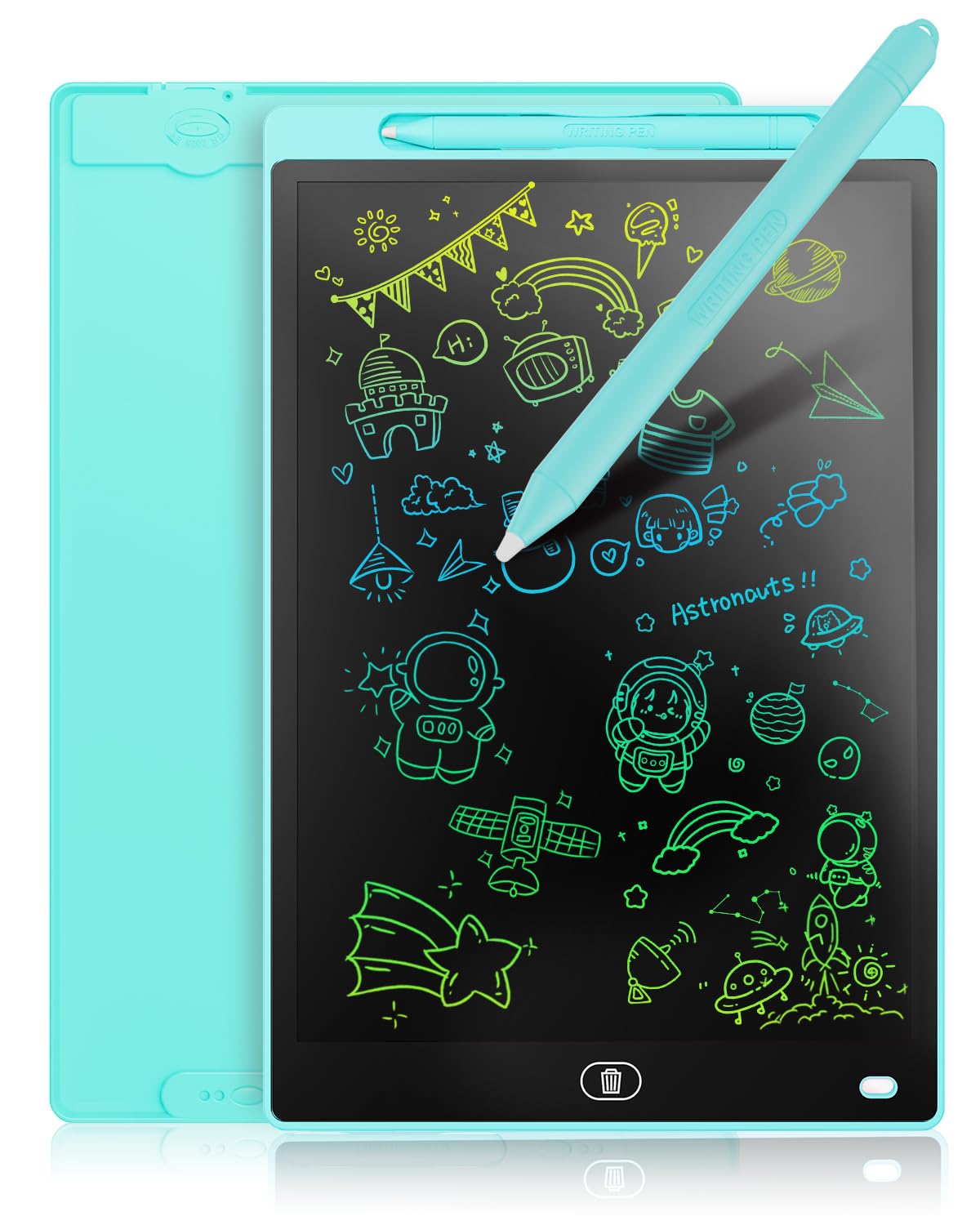 [2 Pack] Genialba LCD Writing Tablet 8.5-Inch Colorful Doodle Board, Toddler Learning Educational Toys Gifts for 3-8 Years Old Girls and Boys, Electronic Drawing Pad for Kids (Pink&Blue)