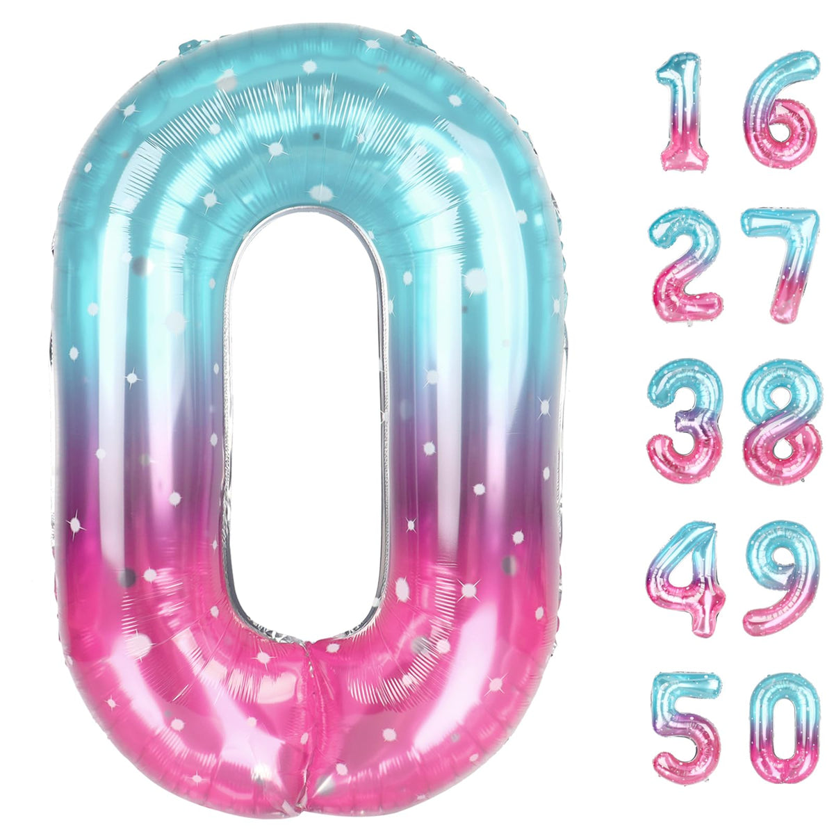 40 Inch Green Number 3 Balloons Foil Digital Helium Number Balloons