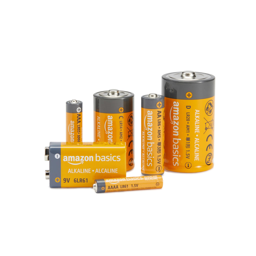 Amazon Basics 8-Pack C Cell Alkaline Batteries, 1.5 Volt, 5-Year Shelf Life