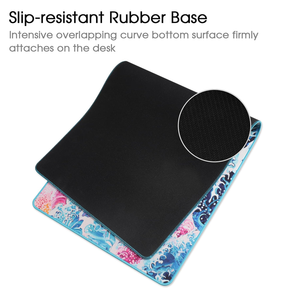 Gaming Mouse Mat Desk Office Mouse Pad Large Size 800x300x3mm Comfortable Mousepad with Smooth Cloth Surface, Improved Precision and Speed (80x30 Black)