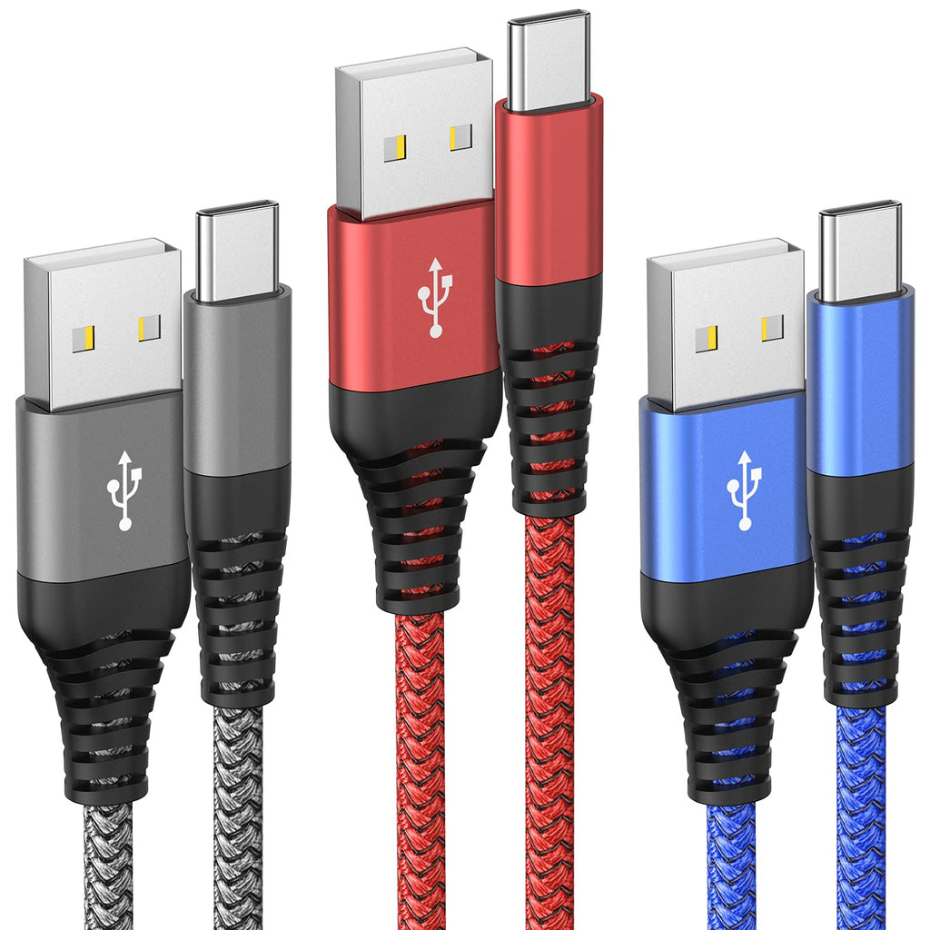 Ofuca USB C Charger Cable,3Pack 6FT/1.8M USB A to USB C Cable