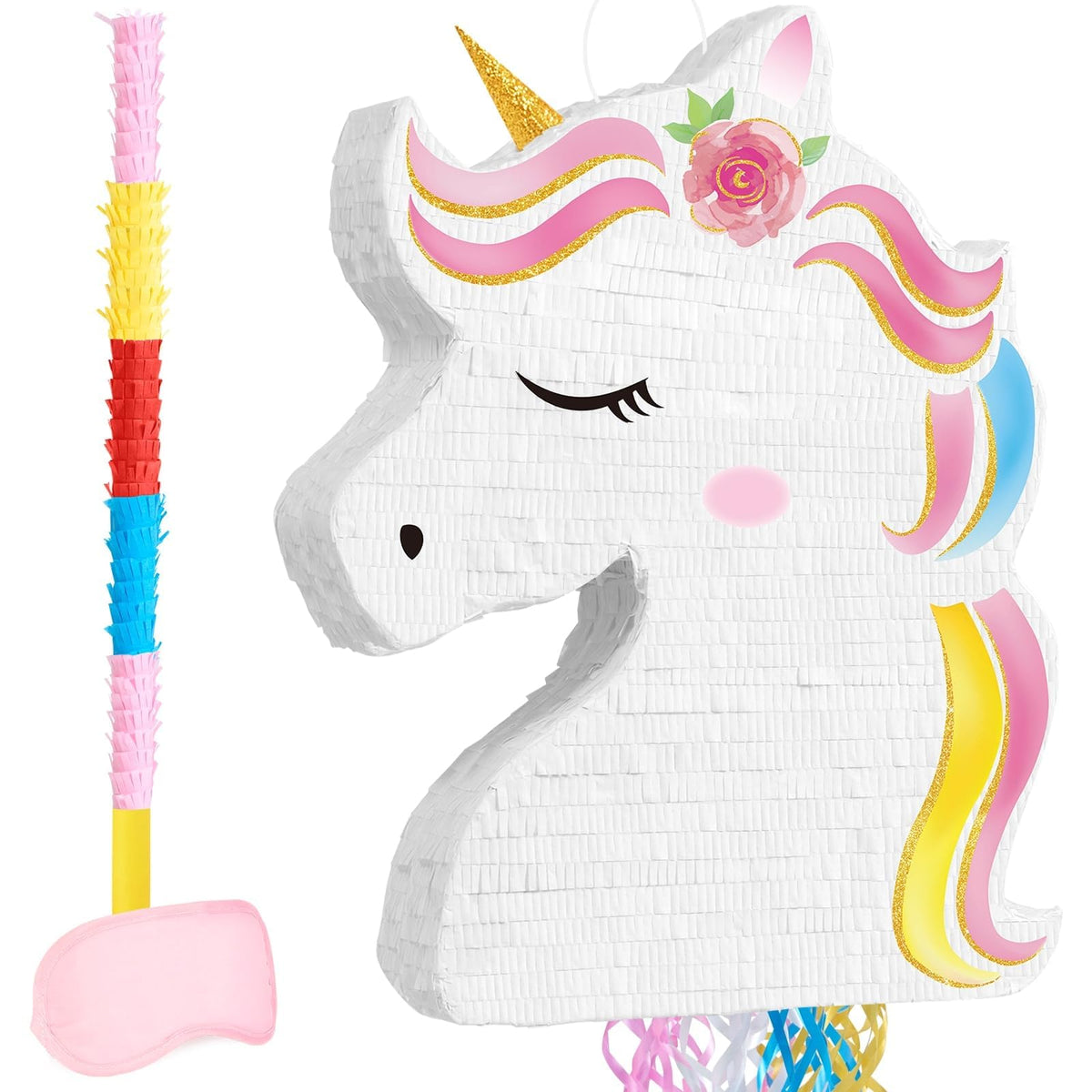 WERNNSAI Easter Bunny Piñata - Easter Rabbit Piñata, Spring Party Decor