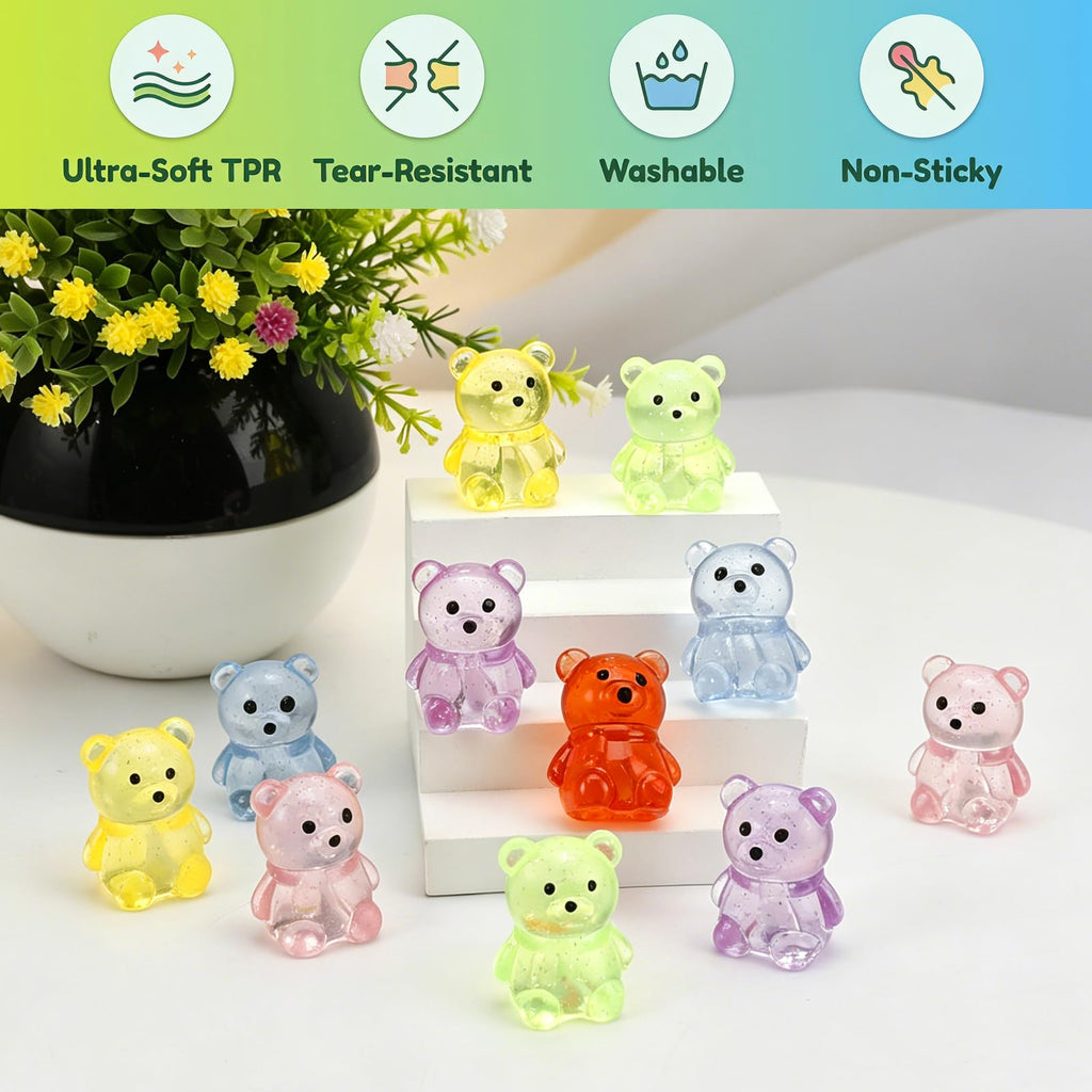 Siwarm 30 Pack Mini Cube Squishy Fidget Toys for Kids and Adults