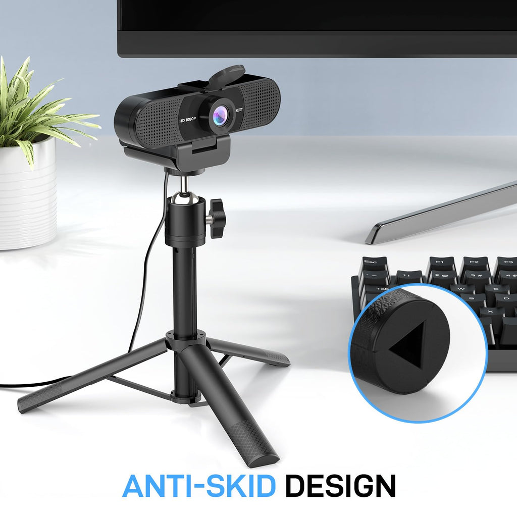 EMEET S600 4K Webcam for Streaming - Sony 1/2.55'' Sensor, PDAF Autofocus, 1080P@60FPS, 2 Noise Reduction Mics, Built-in Privacy Cover, 73° FOV, Streaming Camera for Live Commerce/Gaming/Beauty