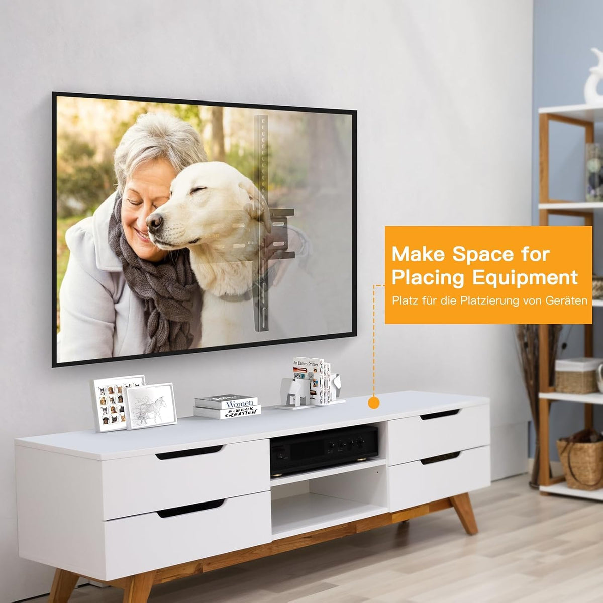 Perlegear Tilt TV Wall Bracket for 37–82 inch LCD LED TVs up to 60kg