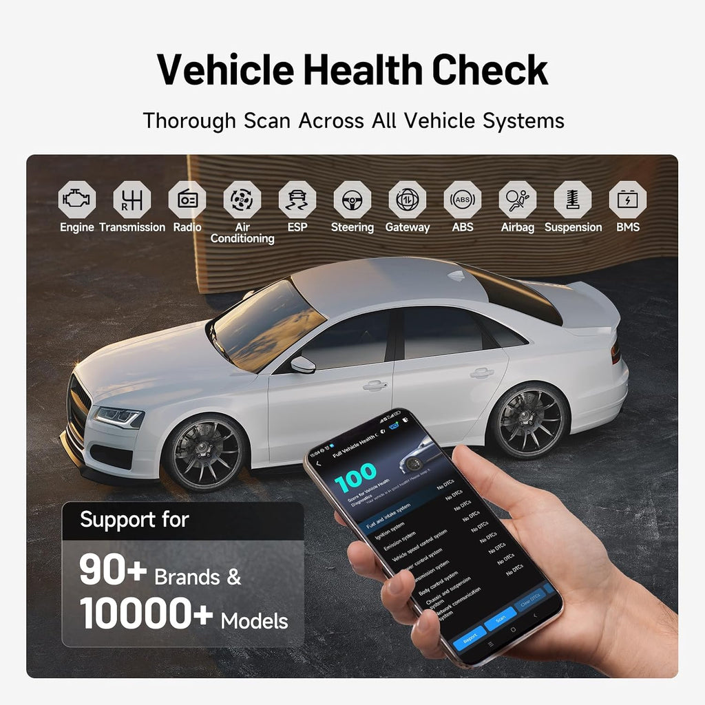 TOPDON CarPal A Obd2 Scanner Bluetooth, Full System Car Diagnostic Tool