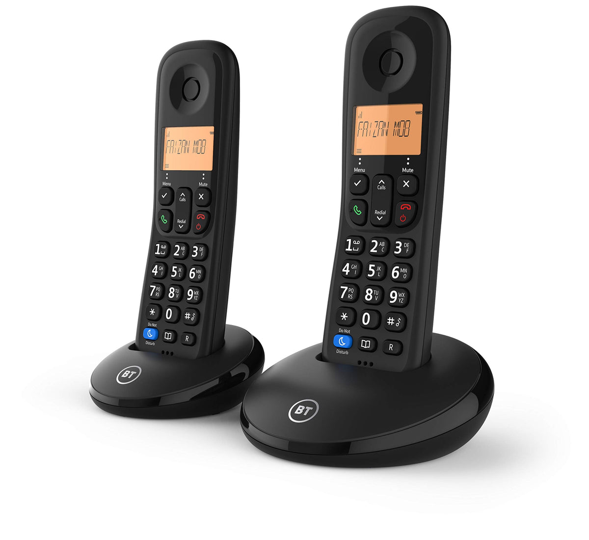 BT Everyday Cordless Landline House Phone, Home Phone, Basic Call Blocker, Do Not Disturb button, Trio Handset Pack