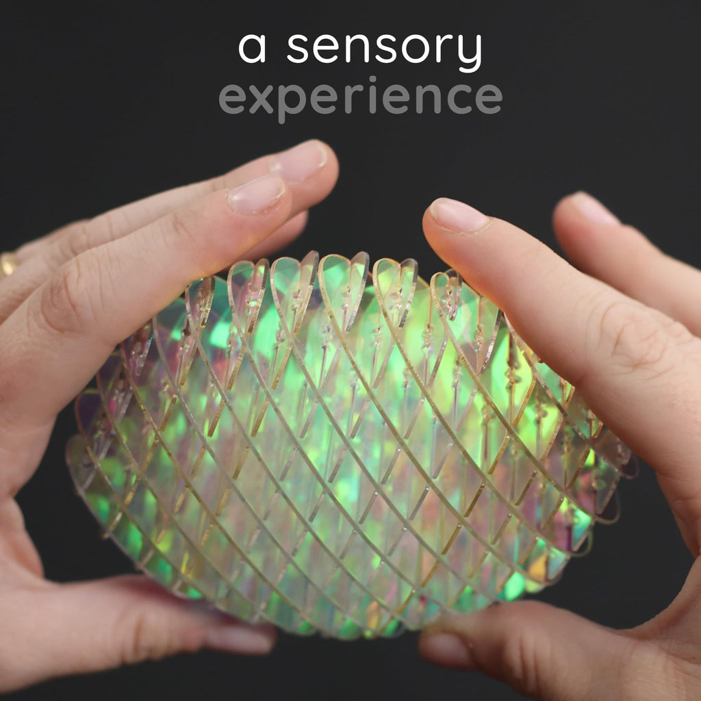 Morf Worm 3D Sensory Fidget Toys for Kids, Teens & Adults, Rainbow, Small