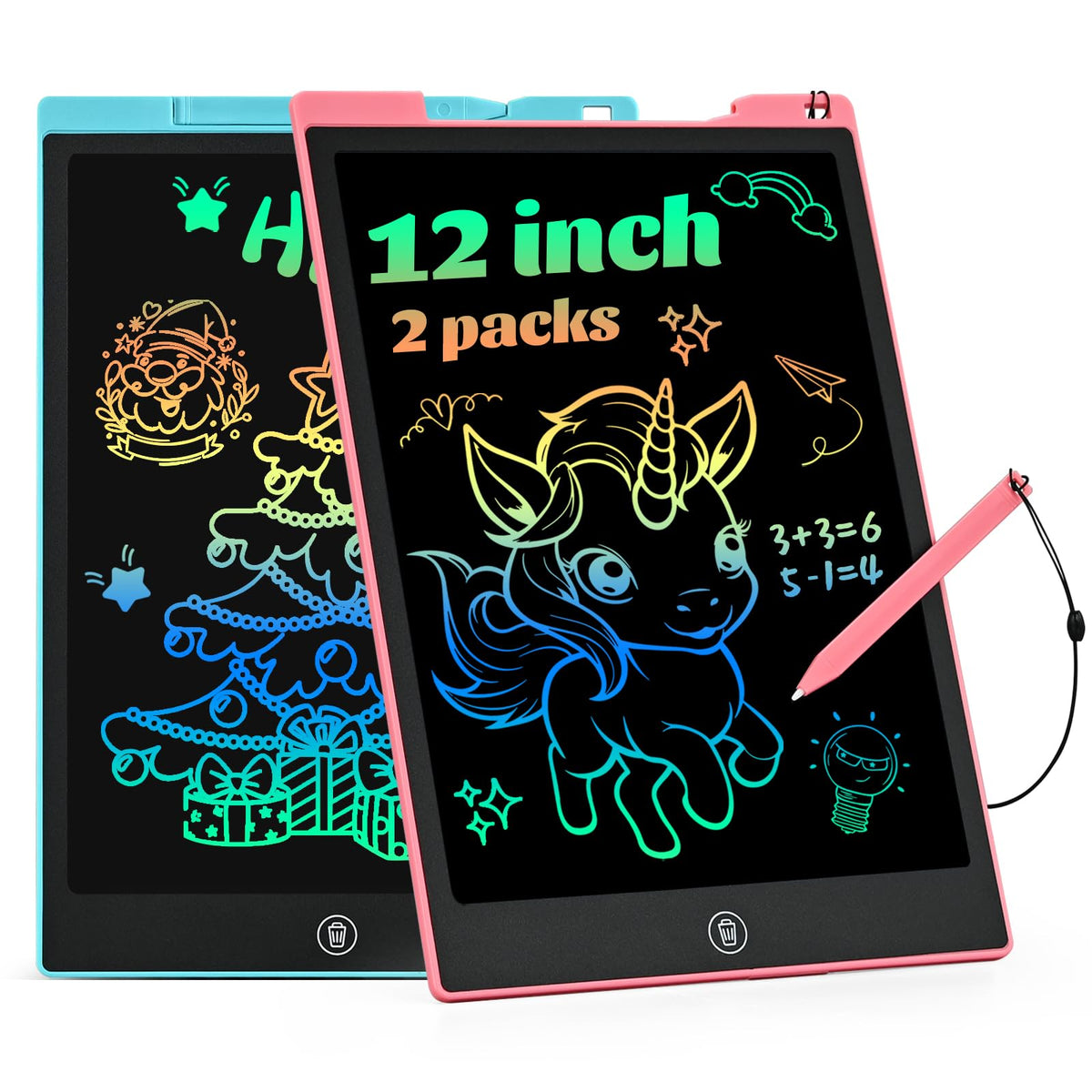 EooCoo Kids LCD Writing Tablet, Stocking Stuffers for Toddler, Travel Toys