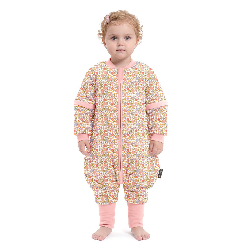 Mosebears Baby Sleeping Bag, 2.5 TOG Baby Sleep Sack with Legs,Winter Sleeping Bag with Removable Sleeves