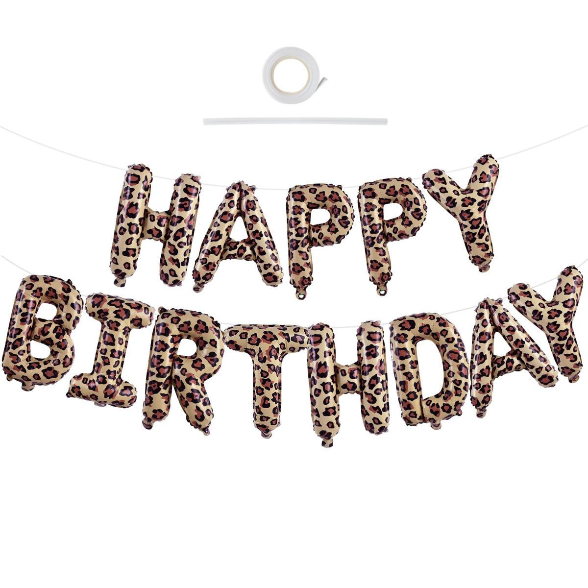 TONIFUL 16 Inch Black Happy Birthday Balloons Banner Decorations for Men