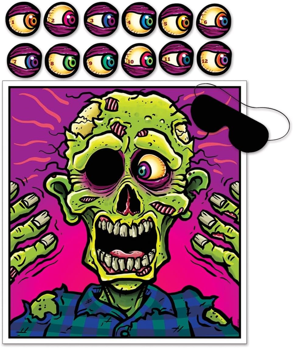 Beistle Pin The Eyeball On The Zombie Games - 1 Pc