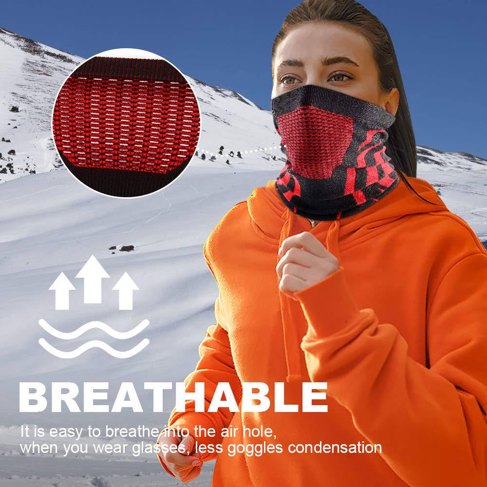 WTACTFUL Winter Neck Warmer Gaiter Windproof Face Mask Balaclava Bandana for Ski Snowboard