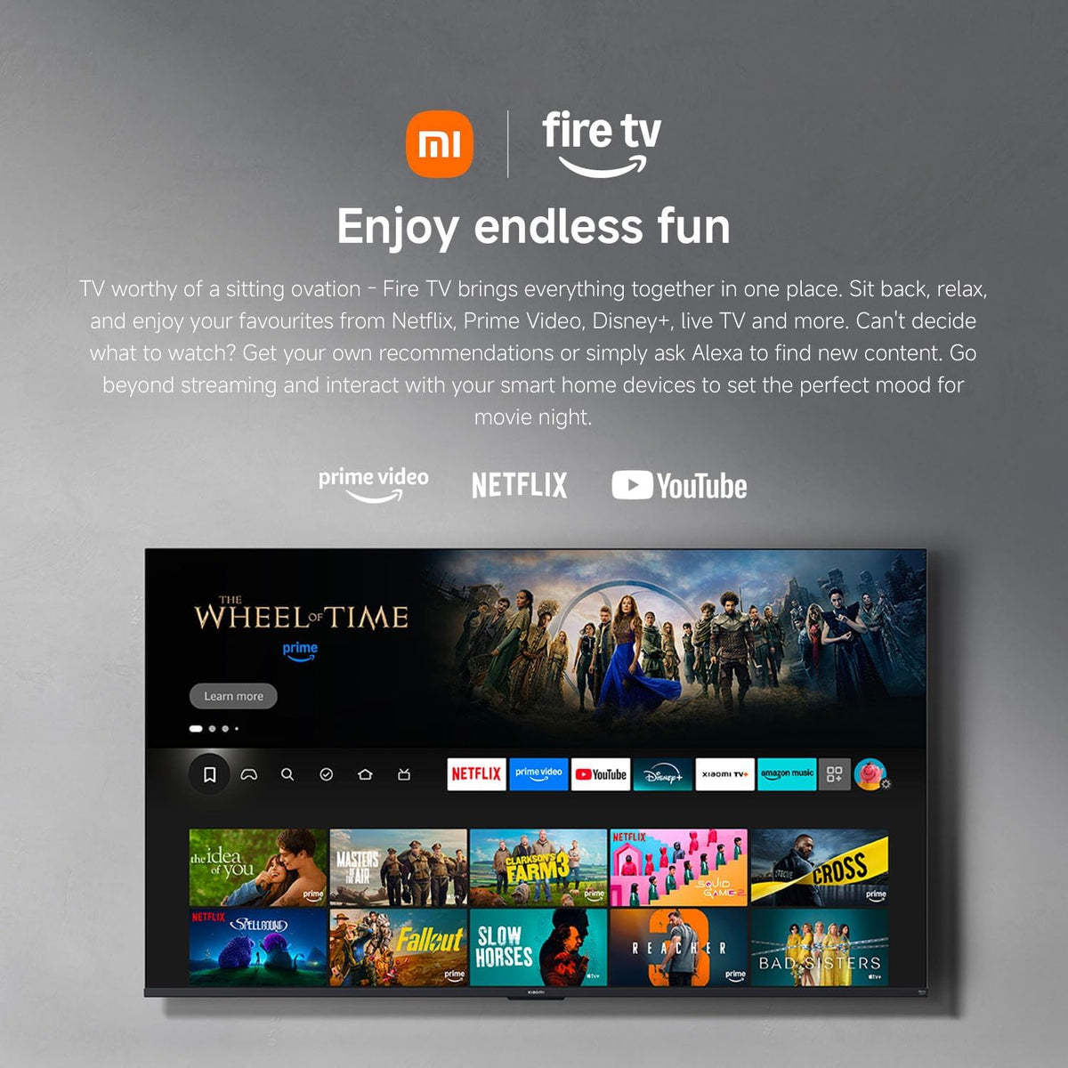XIAOMI TV F 32, 32 Inch (81 cm) HD Smart TV, Fire TV, Dolby Audio