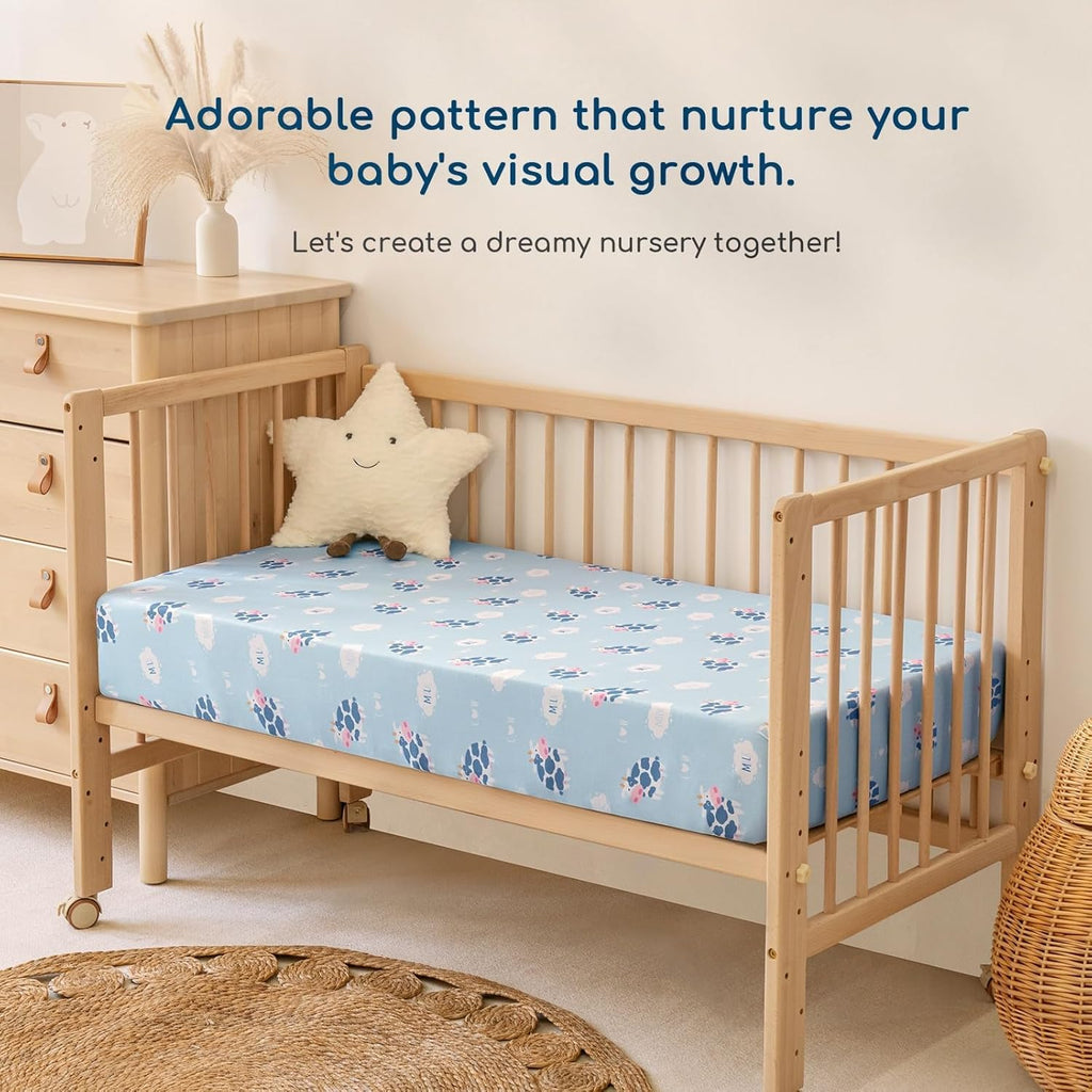 Next to Me Crib Sheets 83x50 cm Fitted 2 Pack Bedside Crib Sheets