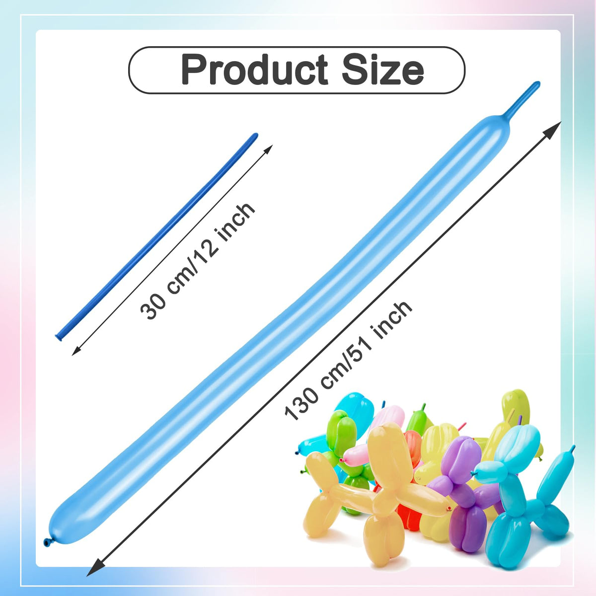 260 Balloons - Clear Long Balloons for Tying Balloon Arch & Balloon Ties