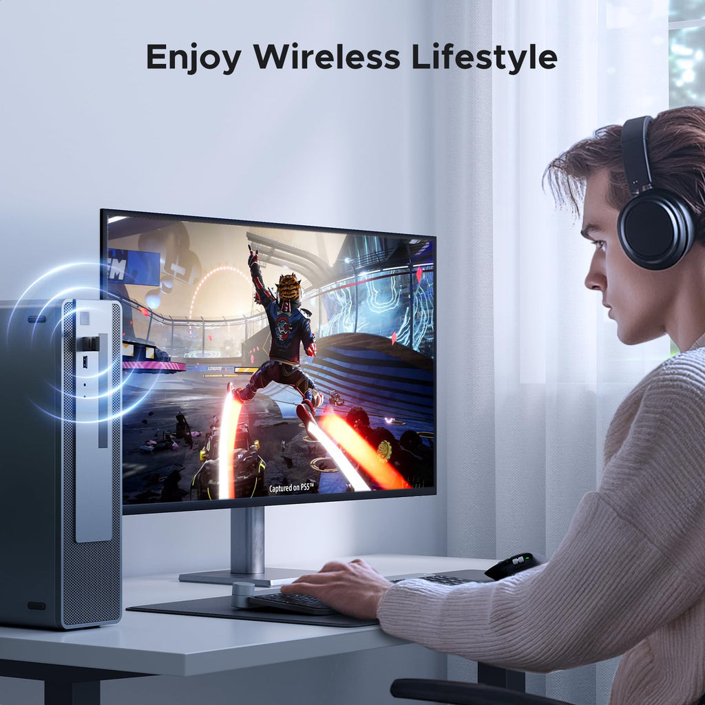 UGREEN Bluetooth 5.3 USB Adapter 328ft/100M Range for PC, Rotatable Antenna