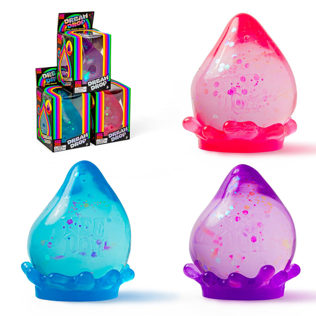 Schylling NeeDoh Nice Cube - Sensory Squeeze Toy with Super Solid Squish - 2.25" Cube - Color May Vary (Pack of 1)
