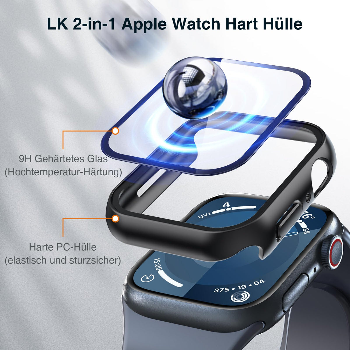 LK for Apple Watch Ultra 4/3/2 49mm Privacy Screen Protector