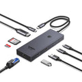 UGREEN USB C Hub, 9 in 1 Ethernet Adapter 4K@60Hz HDMI Docking Station