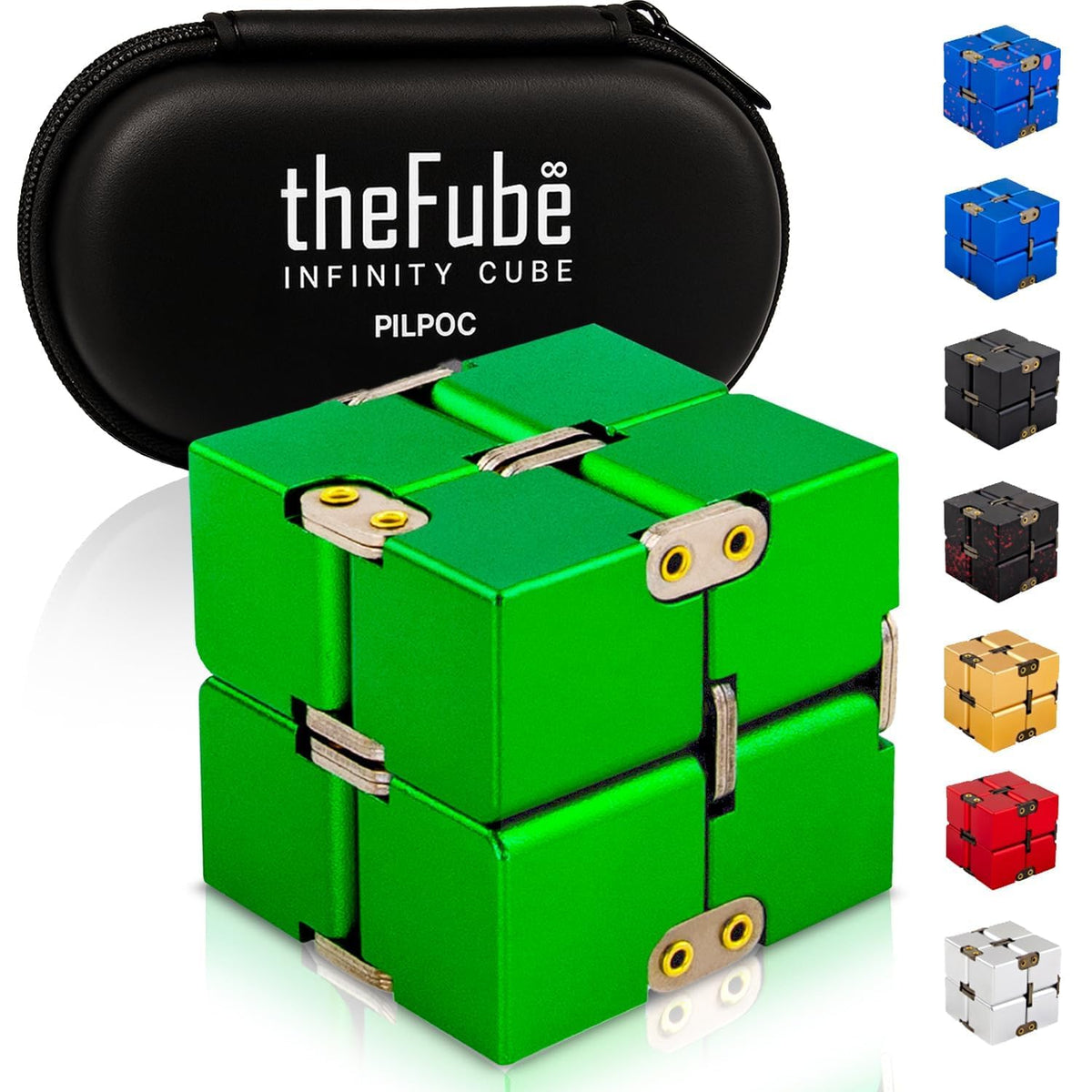 PILPOC theFube Fidget Cube Handy Anxiety Toys for Kids and Adults (Black)
