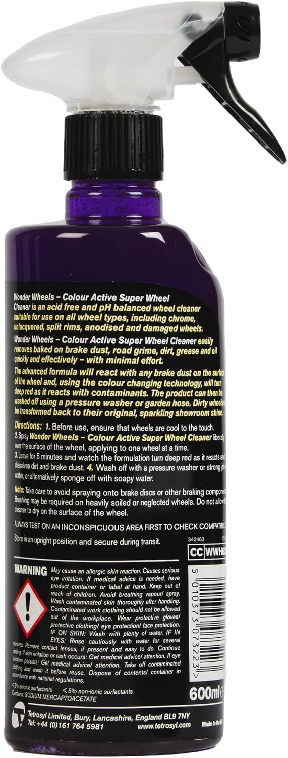 Wonder Wheels Colour Active Super Wheel Cleaner, 600ml