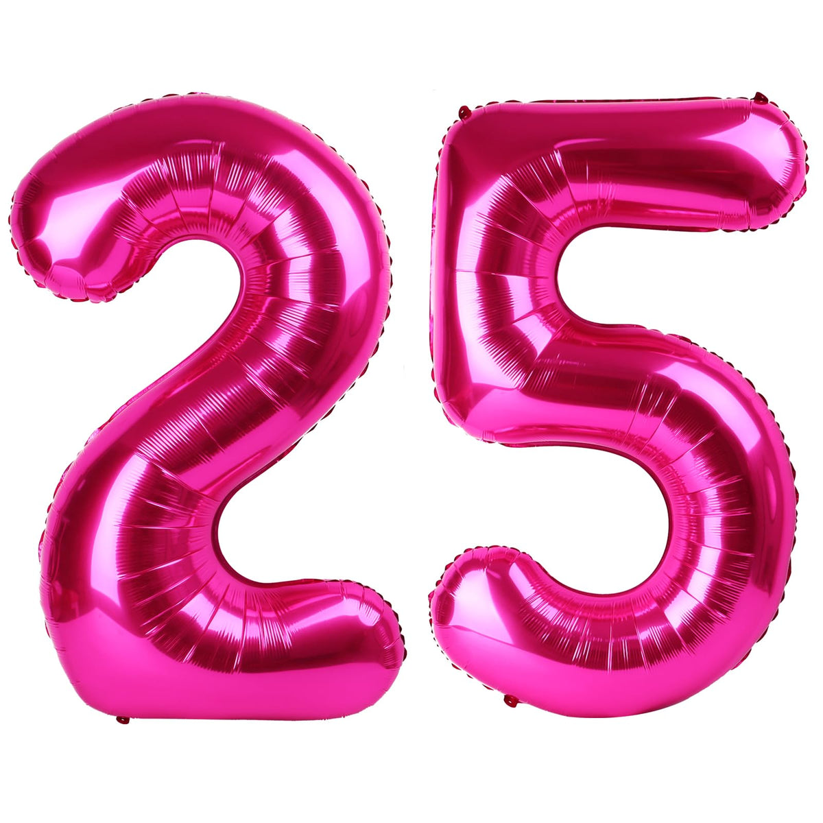 Laser Silver 6 Balloon - Number Balloon 40 Inch, 6th Hot Pink Decorations