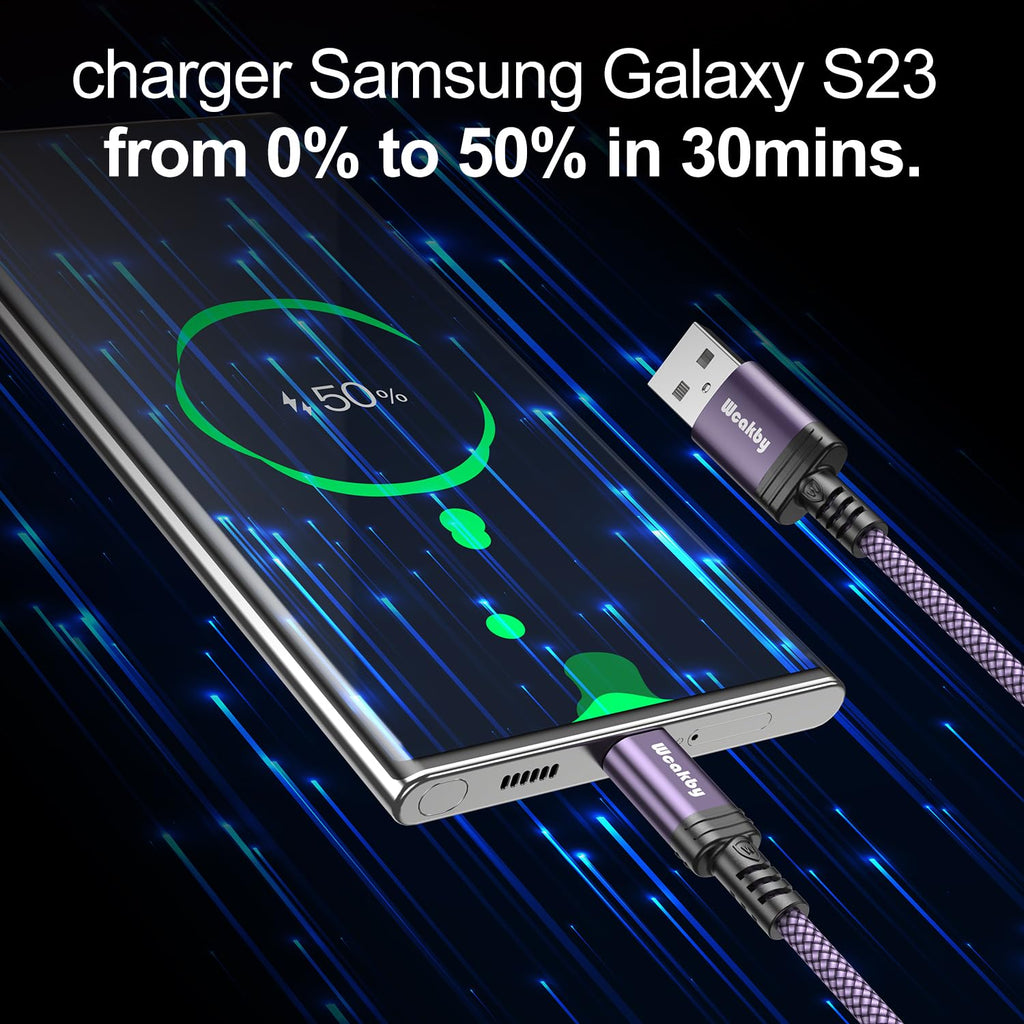 USB C to USB C Charger Cable 2M 3Pack, 60W Fast Charger Cable 2 Metre, Nylon Braided C to C Charging Cord Compatible with iPhone 18 17 16 Pro Max, Samsung Galaxy S26 S25, MacBook Air