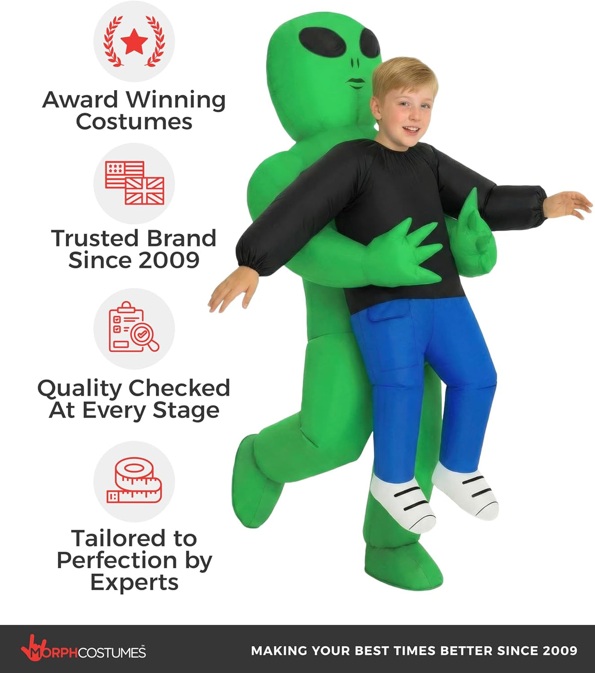Morph Alien Costume, Alien Costume Kids, Halloween Costumes for Boys
