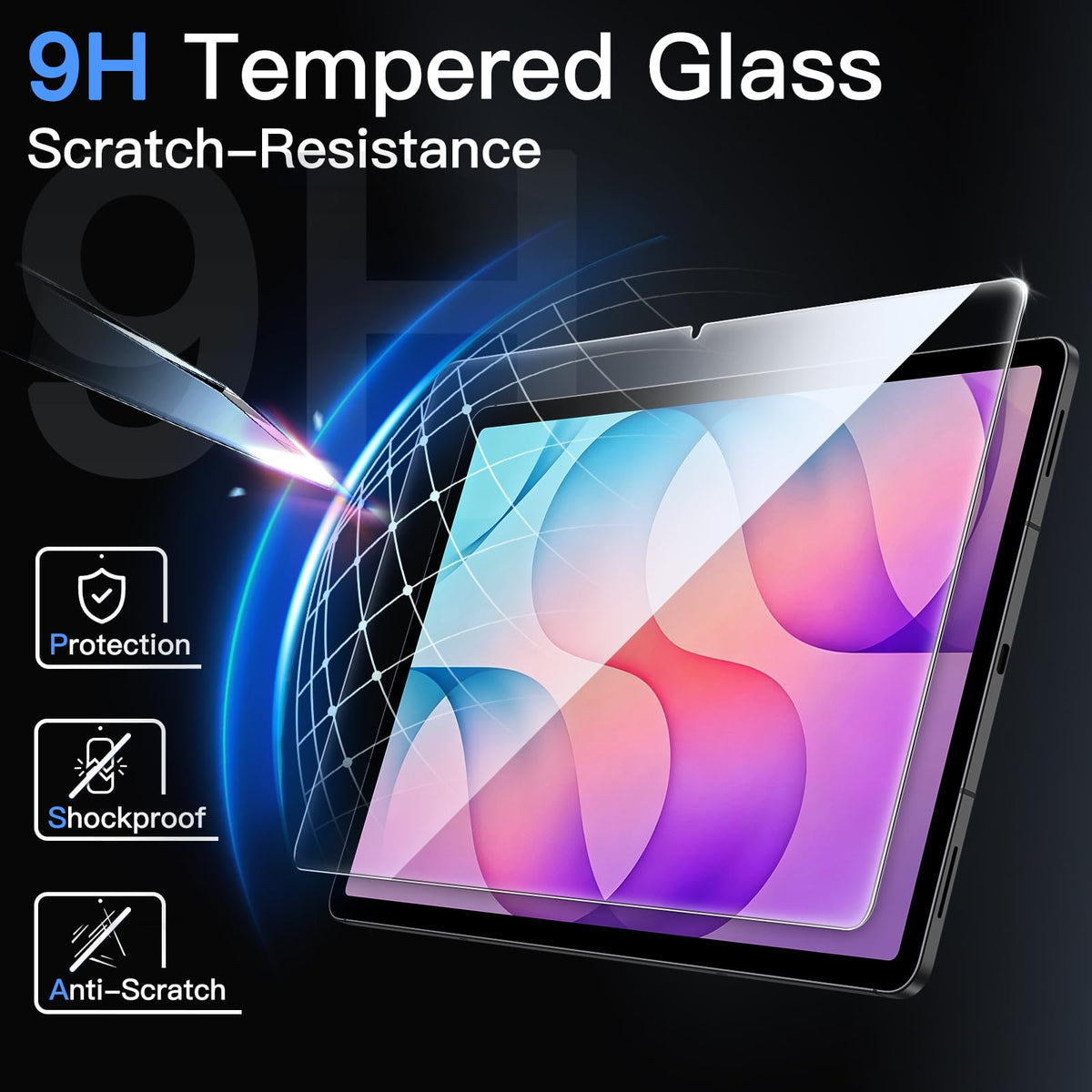 JETech Screen Protector for Samsung Galaxy Tab S8 Ultra 14.6", 2-Pack
