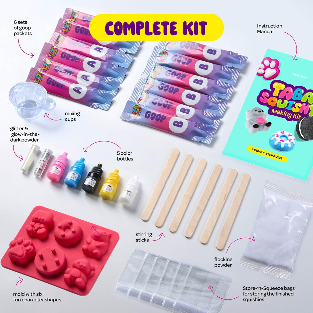 Taba Squishy Making Kit for Kids - Squishies Craft Kits - Gifts for Girls
