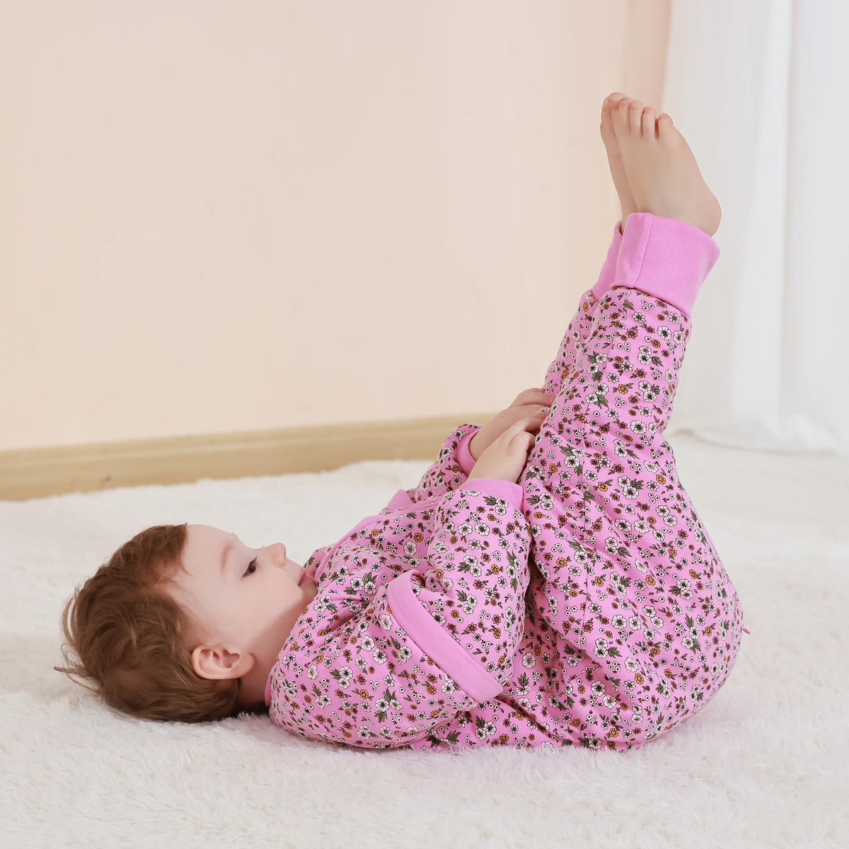 Mosebears Baby Sleeping Bag, 2.5 TOG Baby Sleep Sack with Legs,Winter Sleeping Bag with Removable Sleeves