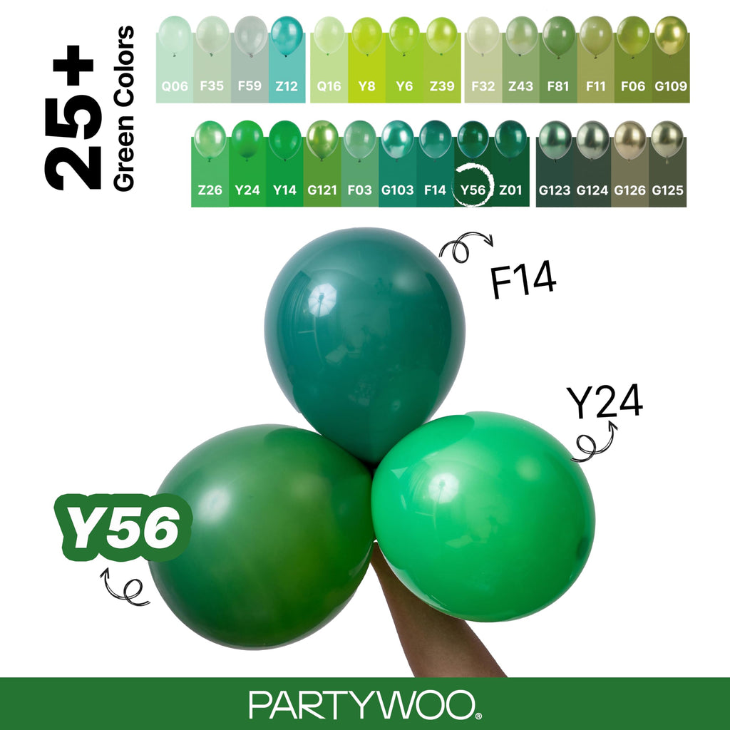PartyWoo Light Blue Balloons 101pcs Baby Pastel Sky Aqua Blue Color 12 Inch