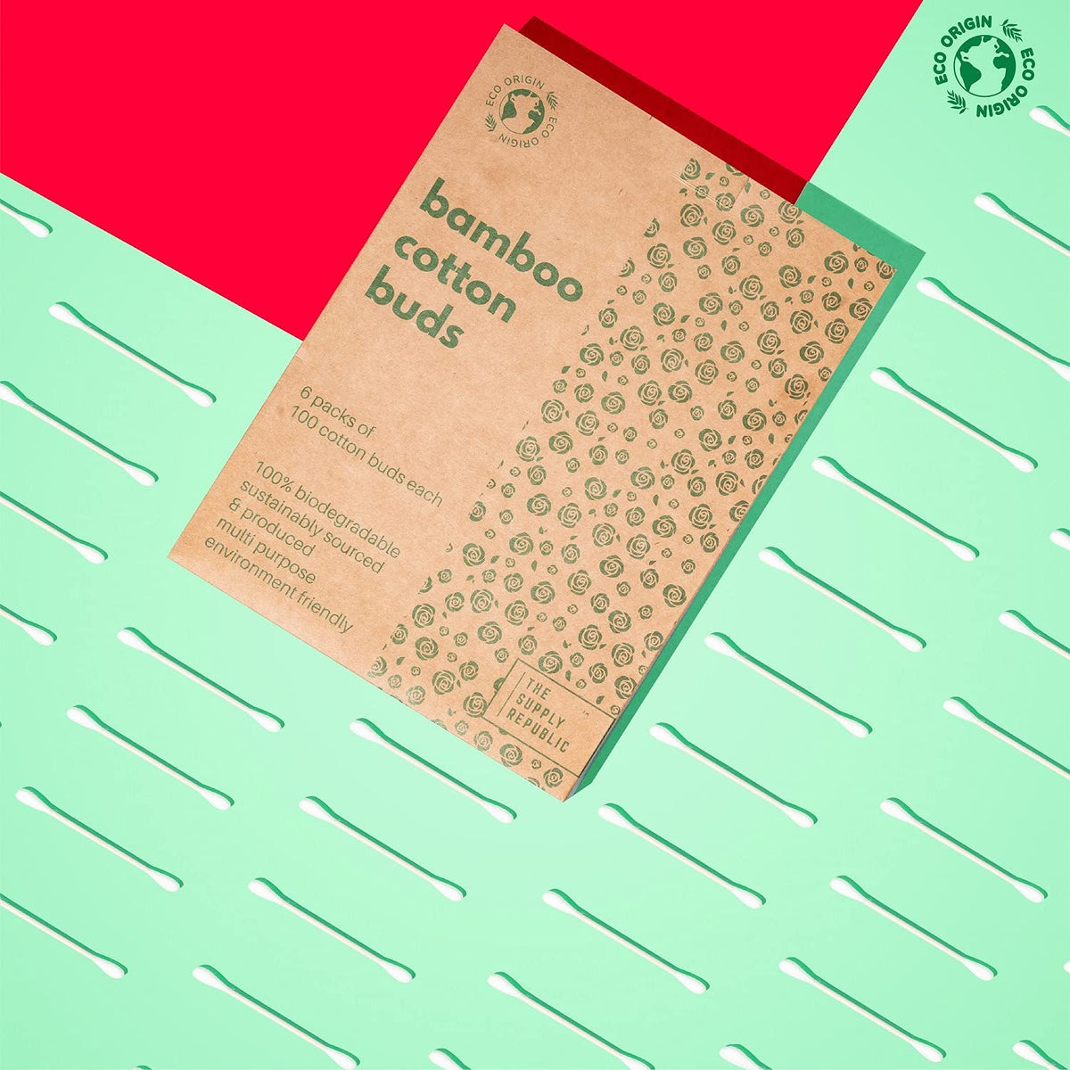 400 Bamboo Cotton Buds |100% Eco-Friendly Biodegradable | Cotton Wool Buds | Compostable Bamboo Earbuds | Recycled Plastic Free Packaging | Cotton Buds Bamboo | Cotton Ear Buds | 400 x Ear Buds Cotton