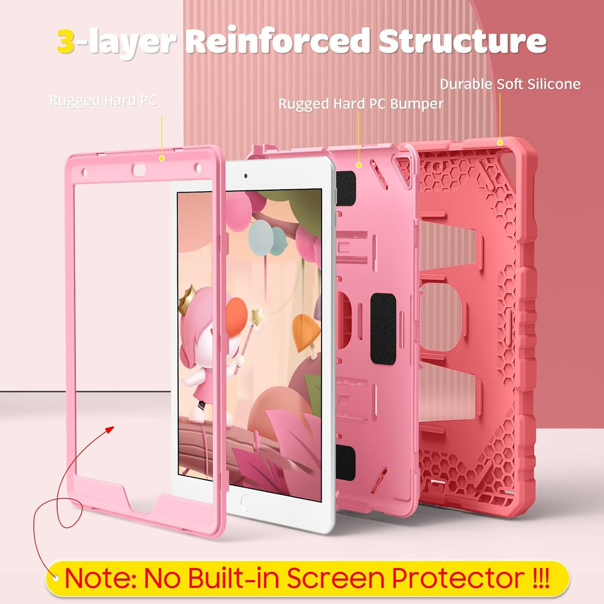 FINTIE Kid-Friendly Case for iPad 9th / 8th / 7th Generation 10.2 Inch