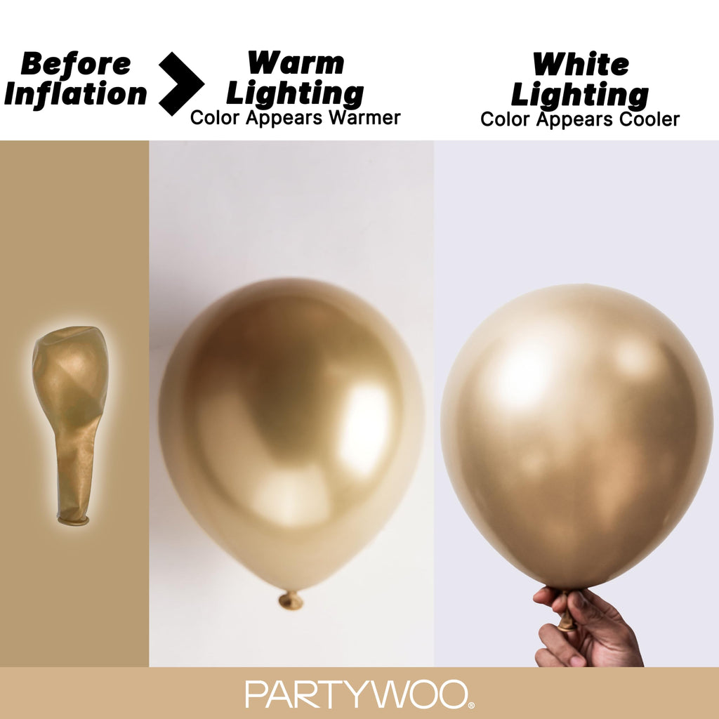 PartyWoo Light Blue Balloons 101pcs Baby Pastel Sky Aqua Blue Color 12 Inch