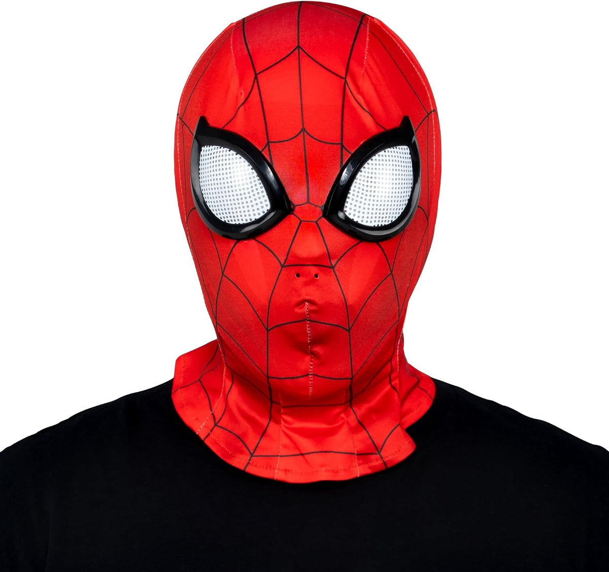 Jazwares MARVEL Official Youth Zentai Halloween Costume Accessory - Deluxe Two-Way Stretch Spandex Mask with Molded Eyes
