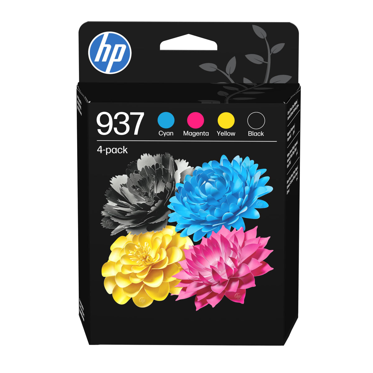 HP 937 Black/Cyan/Magenta/Yellow Original Ink Cartridges 4-Pack