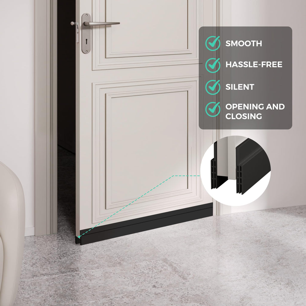Hojoy Draft Excluder for Doors, Self Adhesive Door Draft Excluder 2 Pack