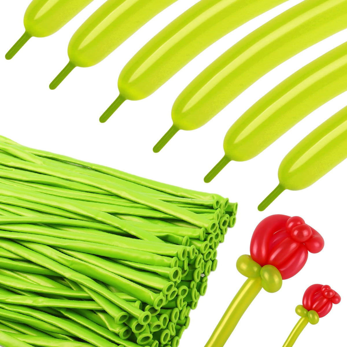 260 Balloons - Clear Long Balloons for Tying Balloon Arch & Balloon Ties