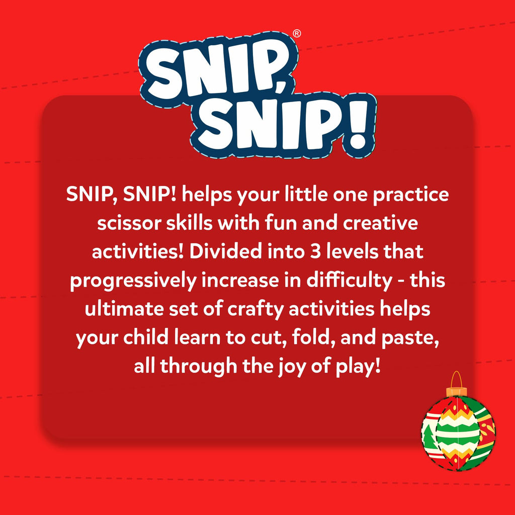 Skillmatics Snip Snip, Scissor Skills, Felt Craft Activity, Christmas Gift