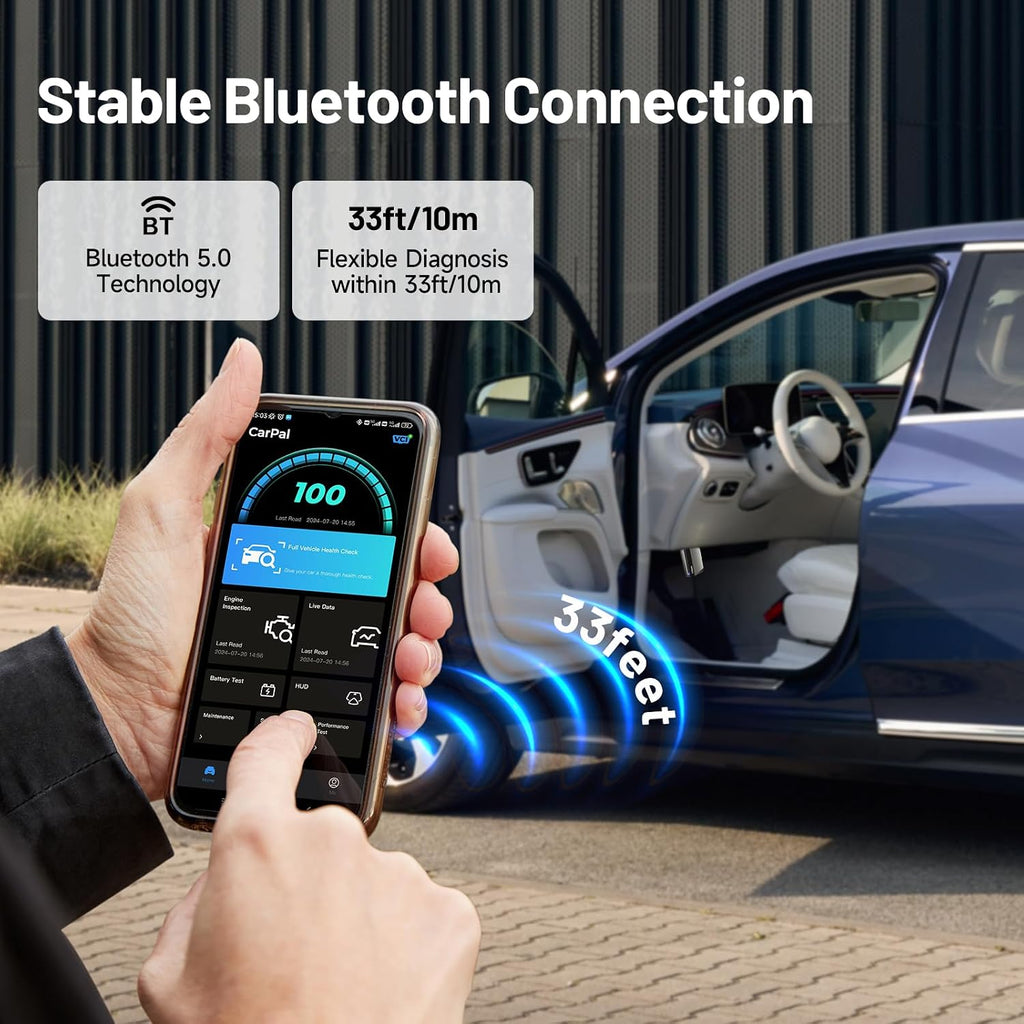 TOPDON CarPal A Obd2 Scanner Bluetooth, Full System Car Diagnostic Tool