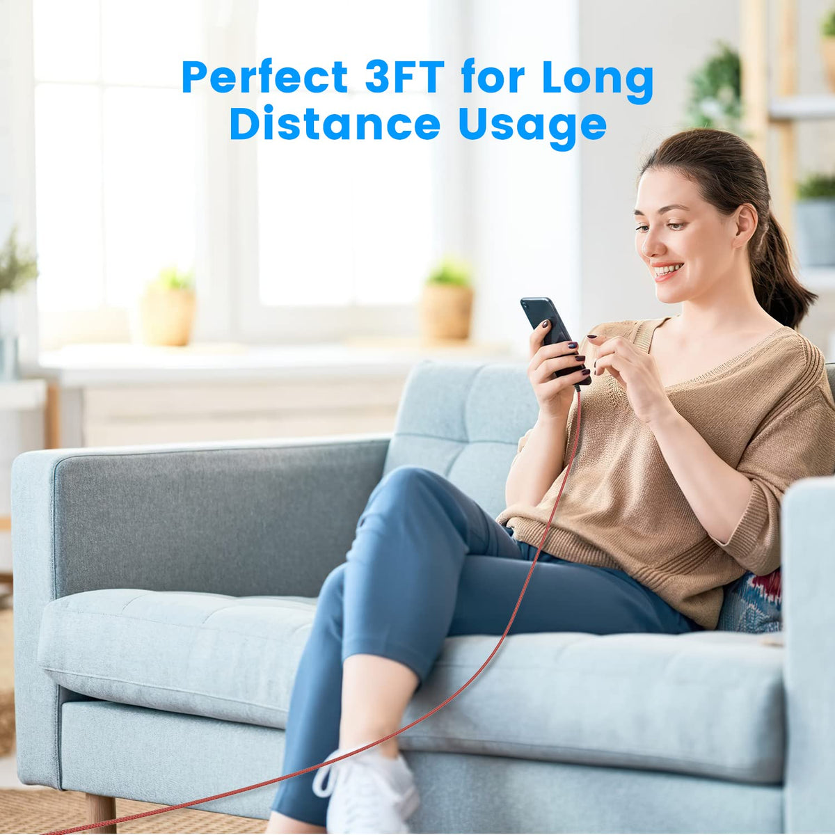 iPhone Charger Cable 3Pack 1M/3FT MFi Certified iPhone Charger Fast Charge
