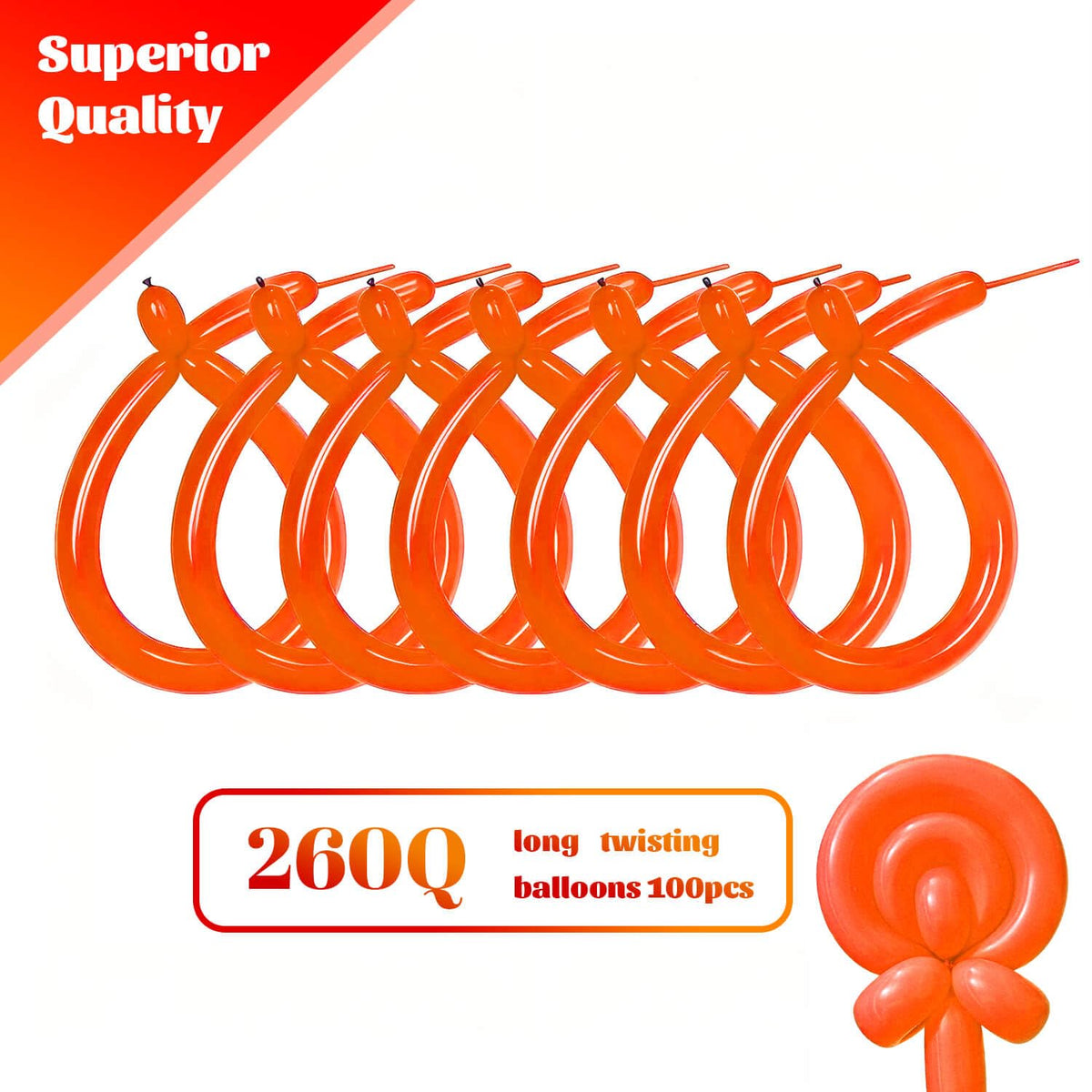 260 Black Long Balloons for Balloon Garland Thickening Skinny Latex Twisting Animals Modeling Christmas Birthday Wedding Party Festival Decorations 100pcs