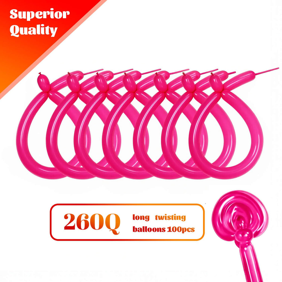 260 Black Long Balloons for Balloon Garland Thickening Skinny Latex Twisting Animals Modeling Christmas Birthday Wedding Party Festival Decorations 100pcs
