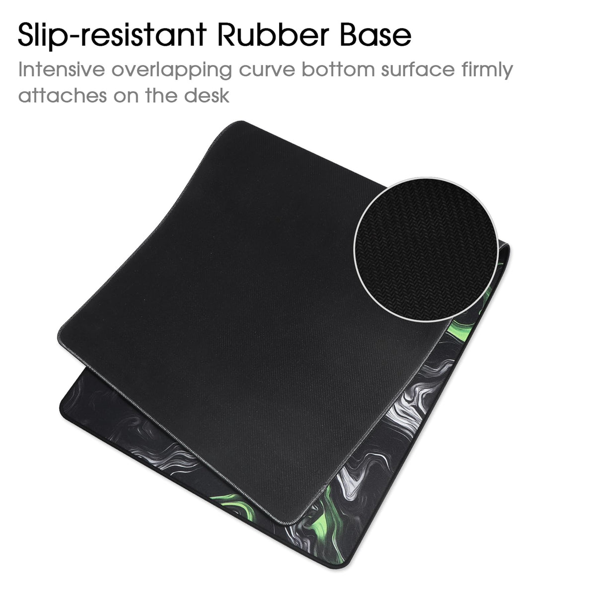 Gaming Mouse Mat Desk Office Mouse Pad Large Size 800x300x3mm Comfortable Mousepad with Smooth Cloth Surface, Improved Precision and Speed (80x30 Black)