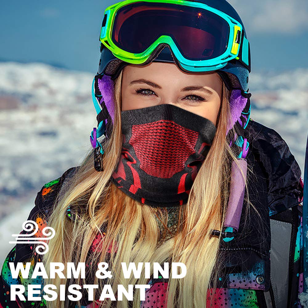 WTACTFUL Winter Neck Warmer Gaiter Windproof Face Mask Balaclava Bandana for Ski Snowboard