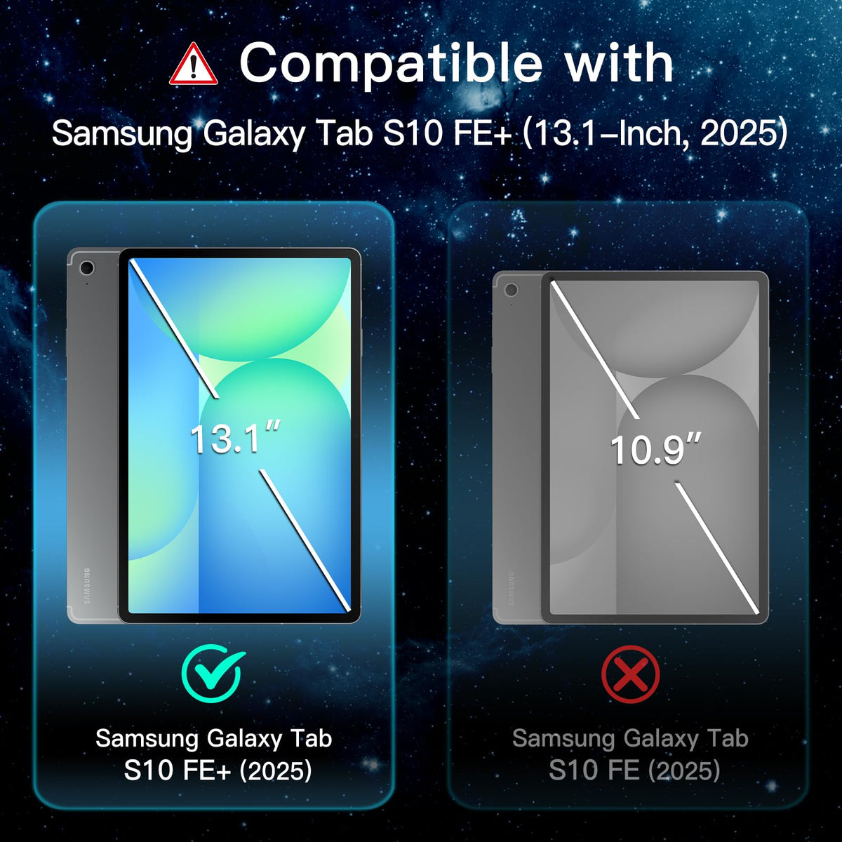 JETech Screen Protector for Samsung Galaxy Tab S8 Ultra 14.6", 2-Pack