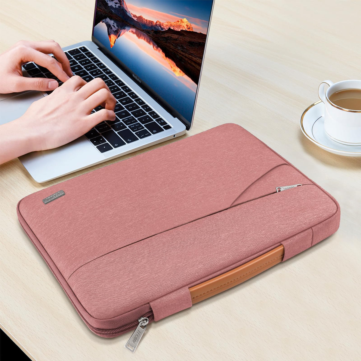 TECOOL 14 Inch Laptop Sleeve Protective Case Waterproof Computer Case