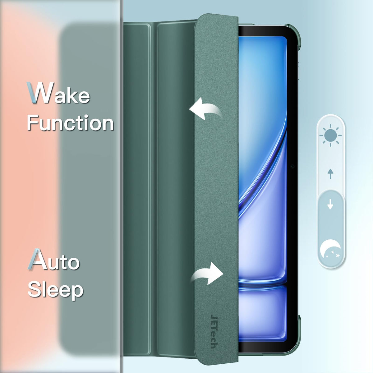 JETech Case for iPad Air 11" M4/M3/M2 & iPad Air 5/4 10.9", Starlight